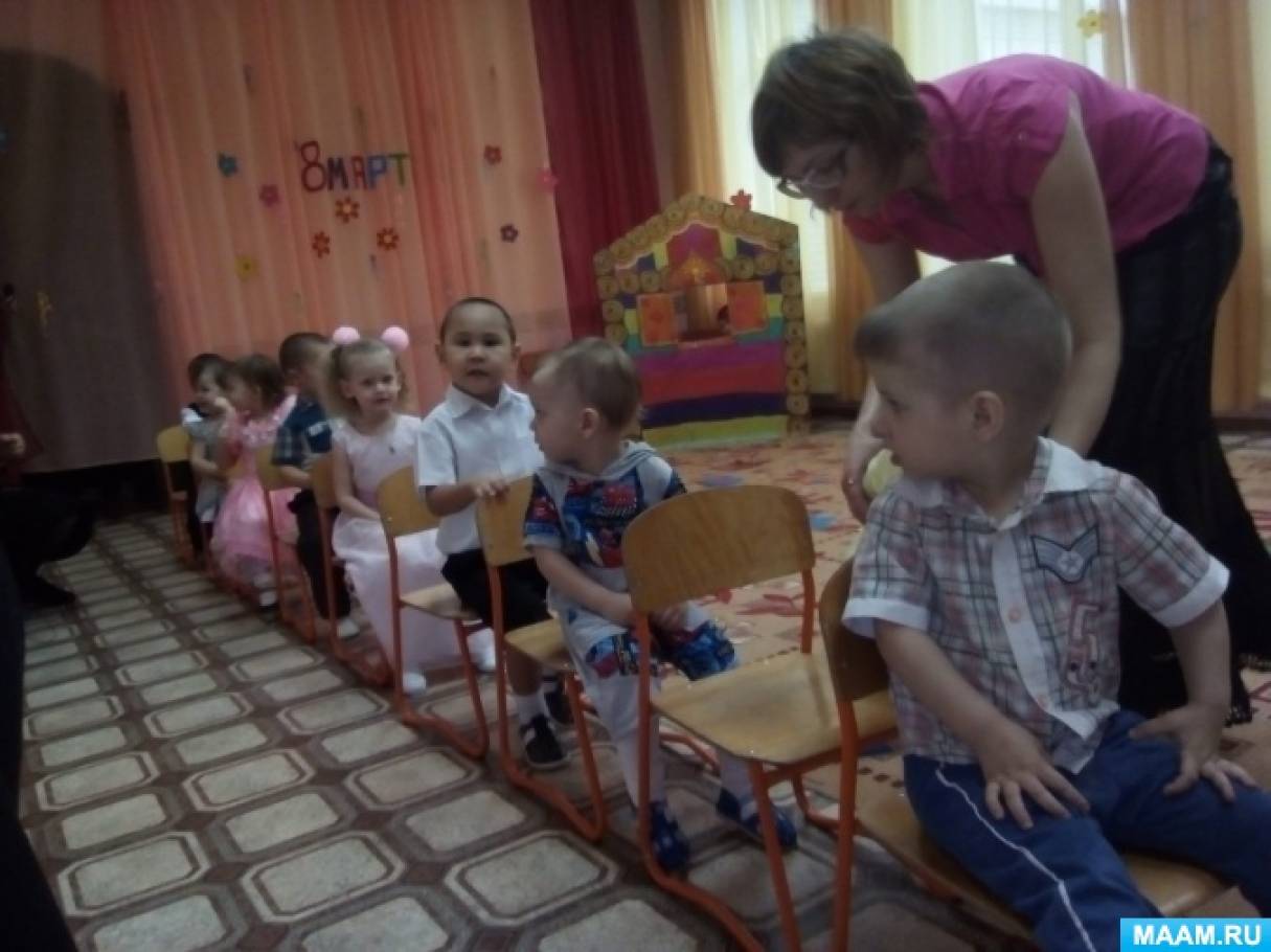 Сценарий праздника к 8 марта в младшей группе Фото Сценарий праздника к 8 марта в младшей группе