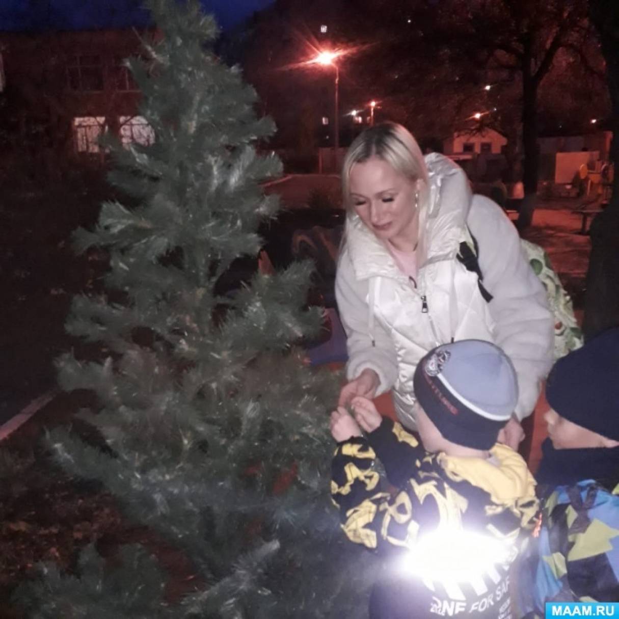 Новогодние Окна Ночью