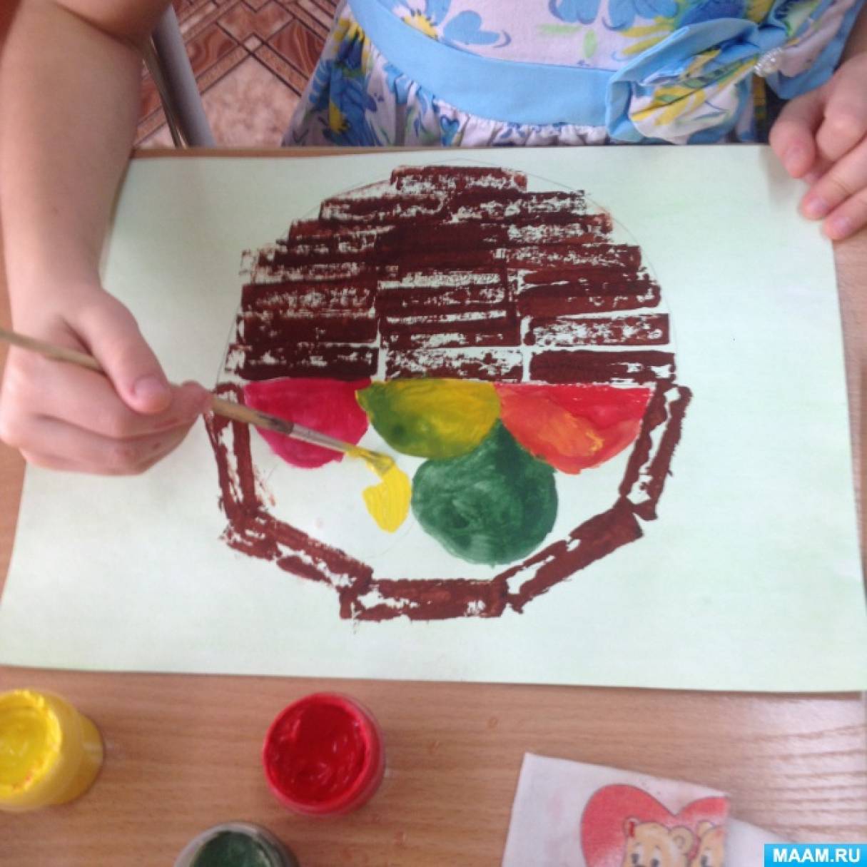 Рисуем красками осень с ребенком 5 лет