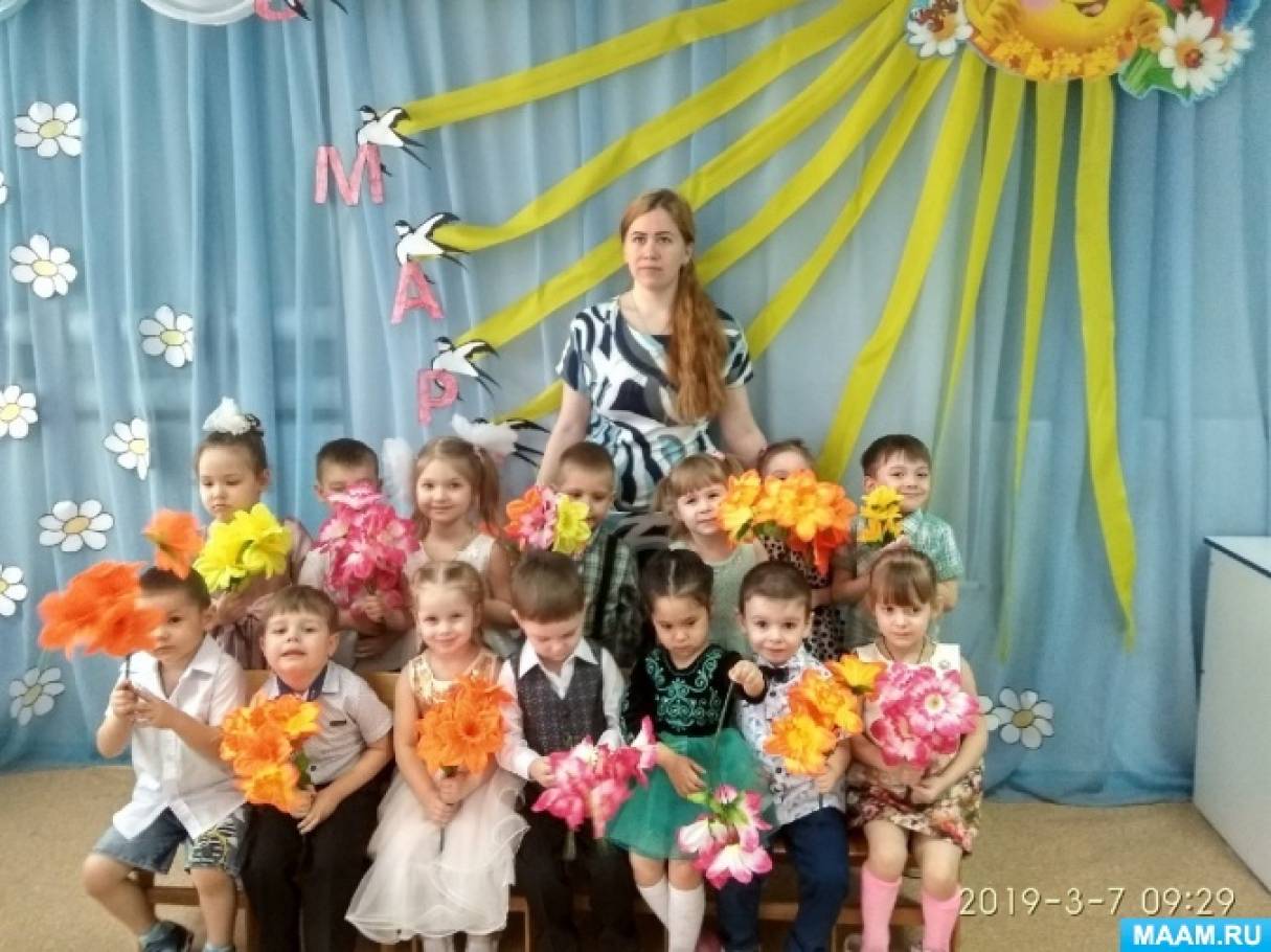 сценарий праздника к 8 марта во втоой младшей группе