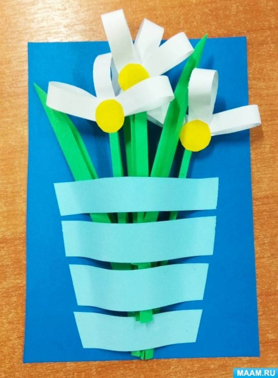Мастер-класс поделки из цветной бумаги «Пришла весна»