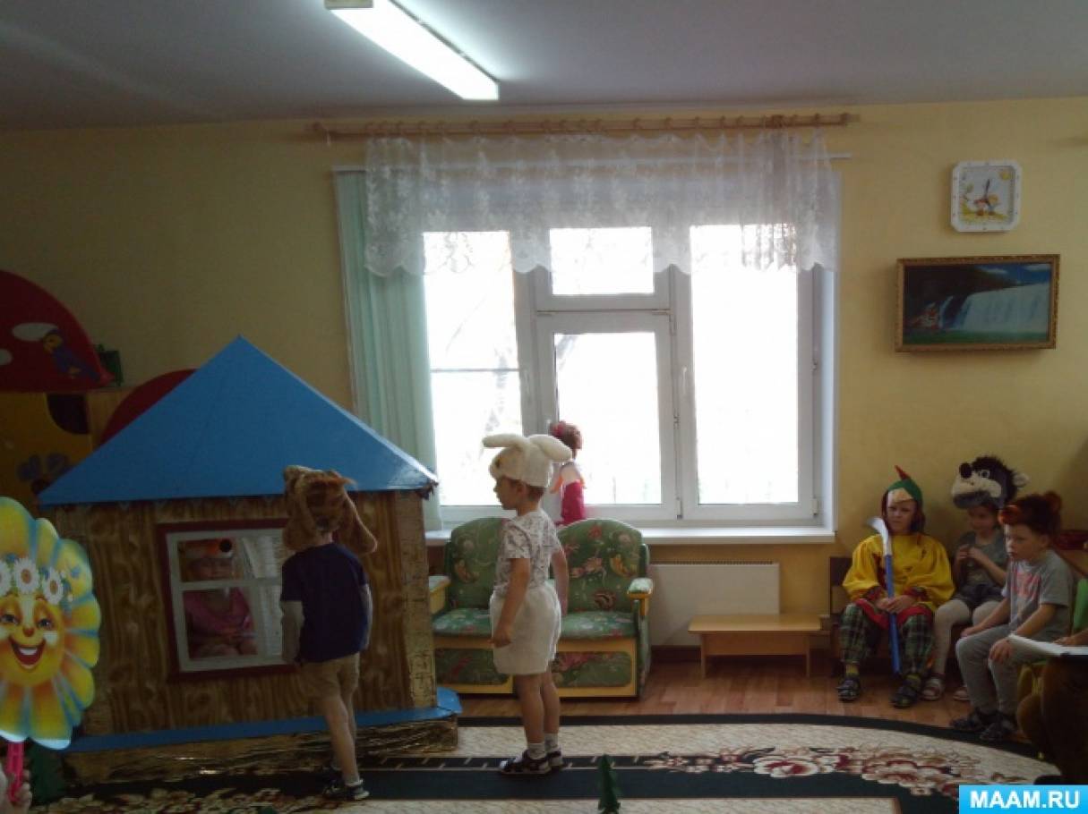 Фотоотчет «Театрализованная деятельность в старшей группе «Заюшкина избушка» Фото Фотоотчет «Театрализованная деятельность в старшей группе «Заюшкина избушка»