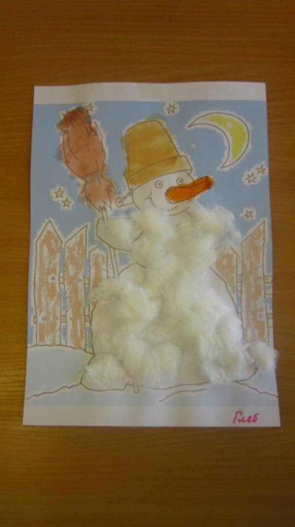 Нетрадиционные техники рисования в детском саду. Конспект занятия по изодеятельности в младшей группе «Снеговик»