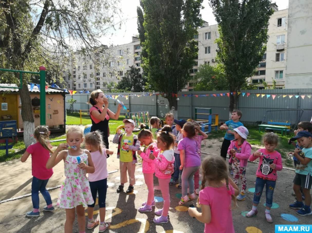 Сценарий летнего развлечения «Мыльные пузыри» в средней группе Фото Сценарий летнего развлечения «Мыльные пузыри» в средней группе