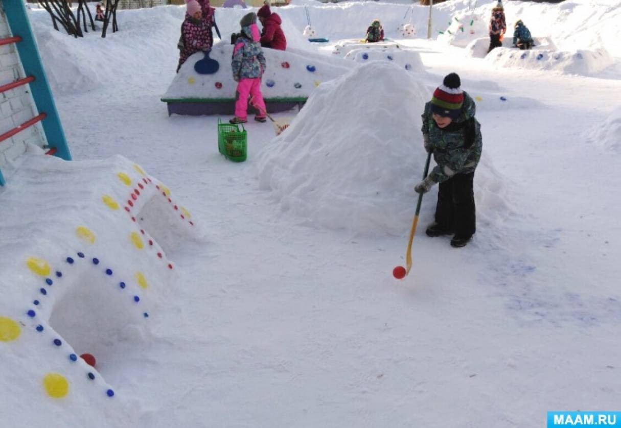 Зимние участки тема