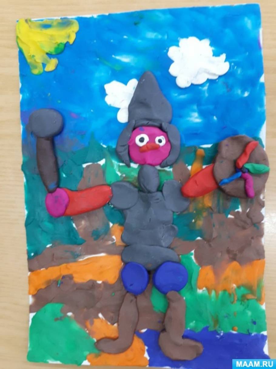 ОД по плоскостной лепке в технике барельефа ОД по плоскостной лепке в технике барельефа - фото