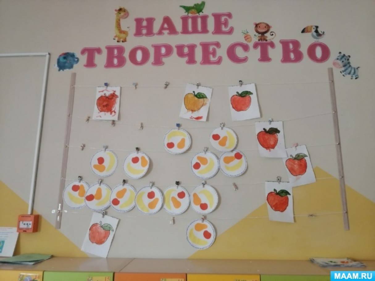 Оформление уголка «Наше творчество» в первой младшей группе (1 фото ...