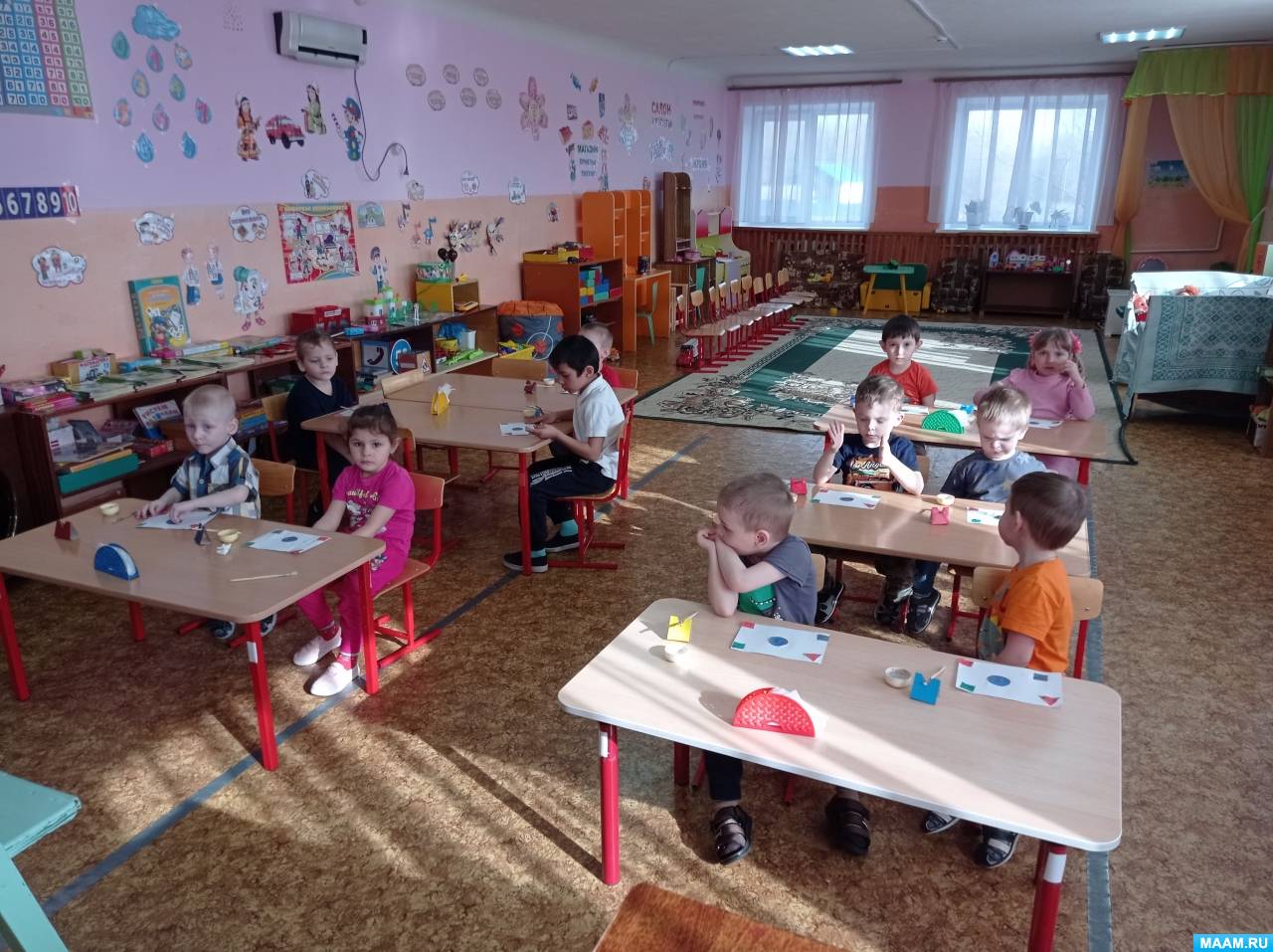 Аппликация в детском саду (3 фото). Воспитателям детских садов ...