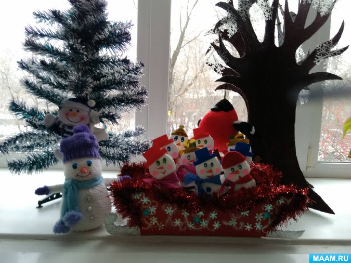 Новогодние снеговики своими руками