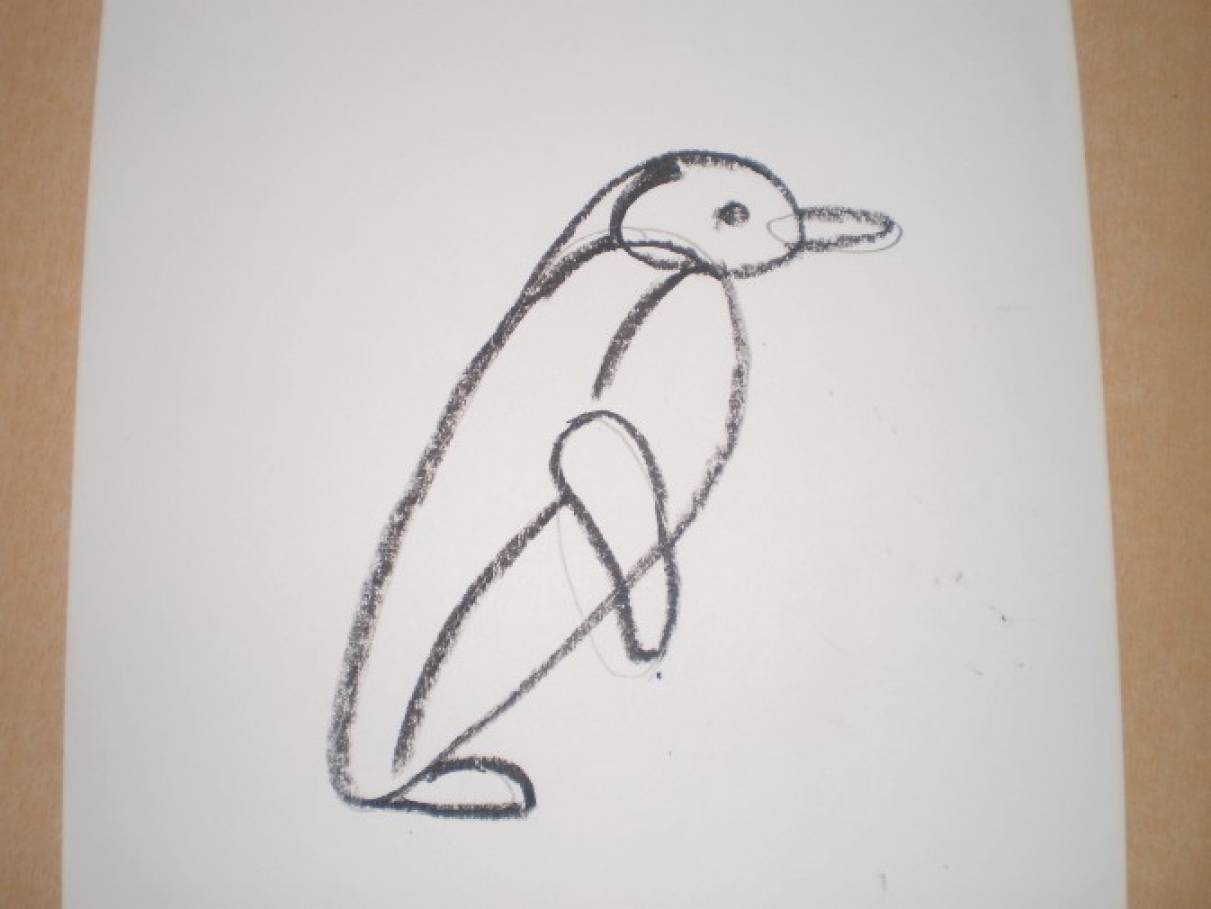 Как нарисовать пингвина ребенку 5 лет