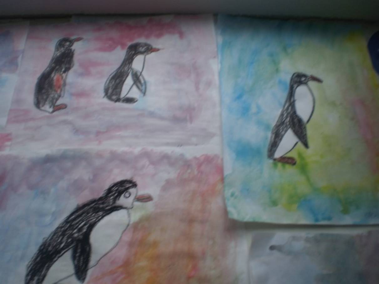 Как нарисовать пингвина ребенку 5 лет