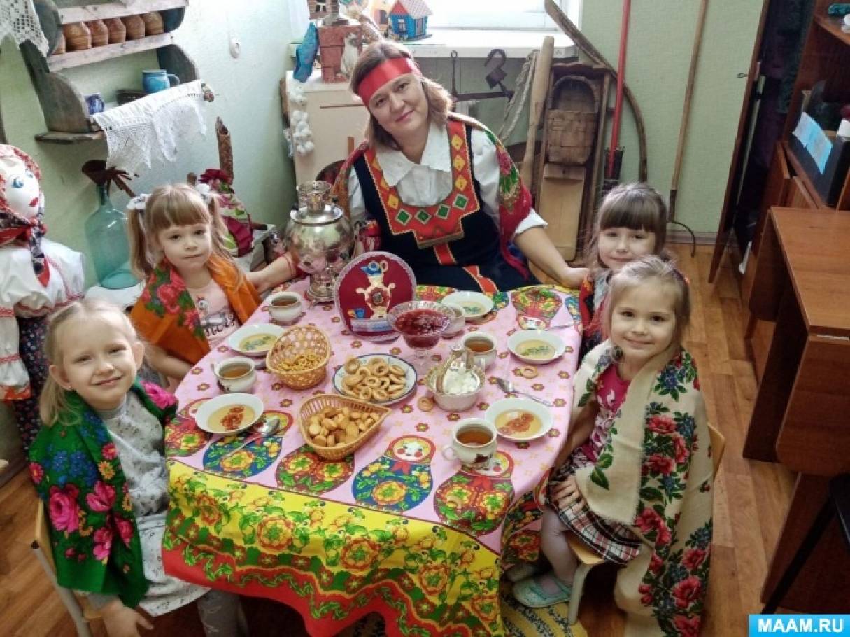 Знакомство детей с русскими традициями чаепития