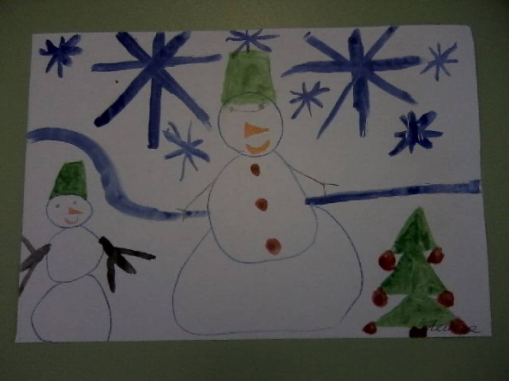 План занятия по рисованию «Снежная баба» (9 фото). Воспитателям детских ...