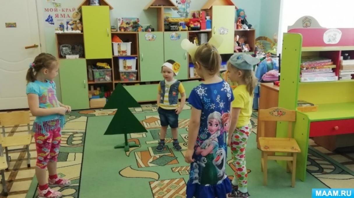 Смотреть фотографию №4 Фото №4 Потом пришли в старшую группу и вместе разыграли сказку Колобок дети правда застеснялись