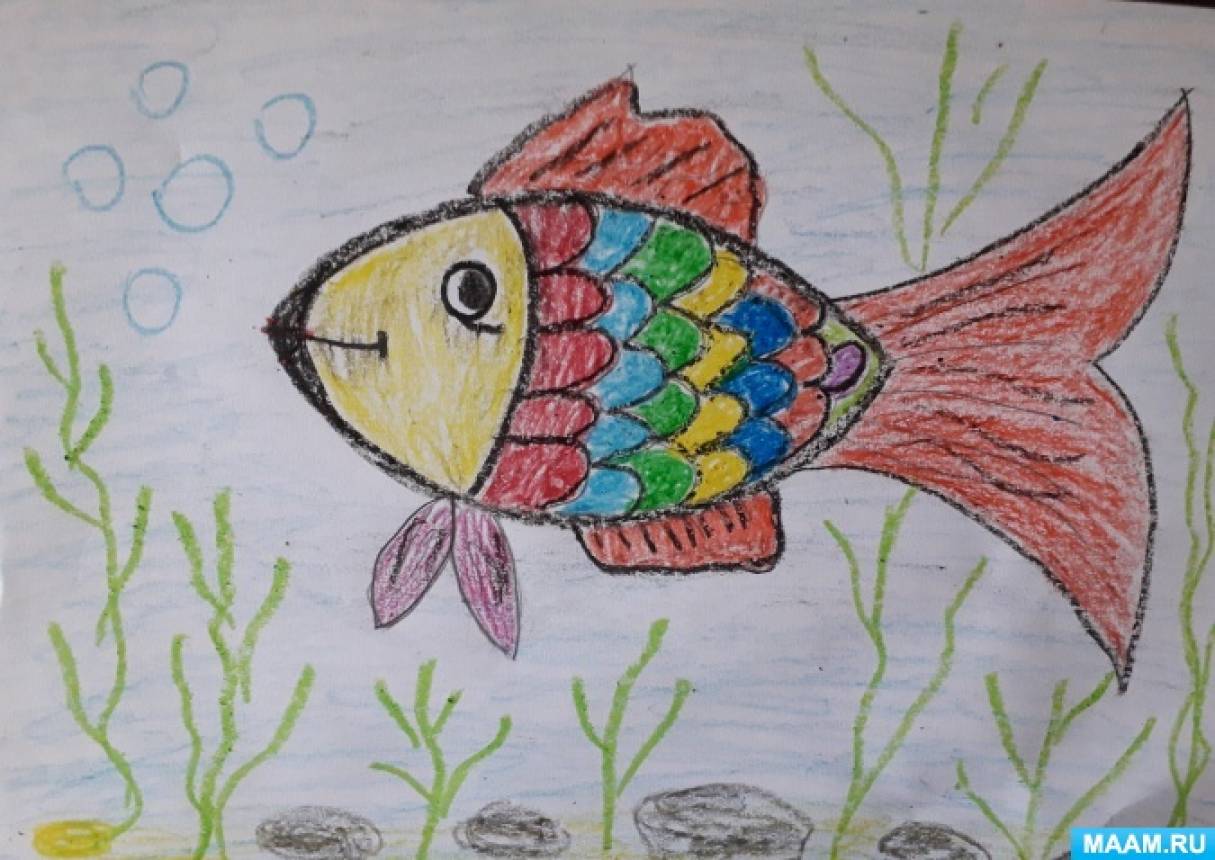 Мастер-класс по рисованию «Рыбка»