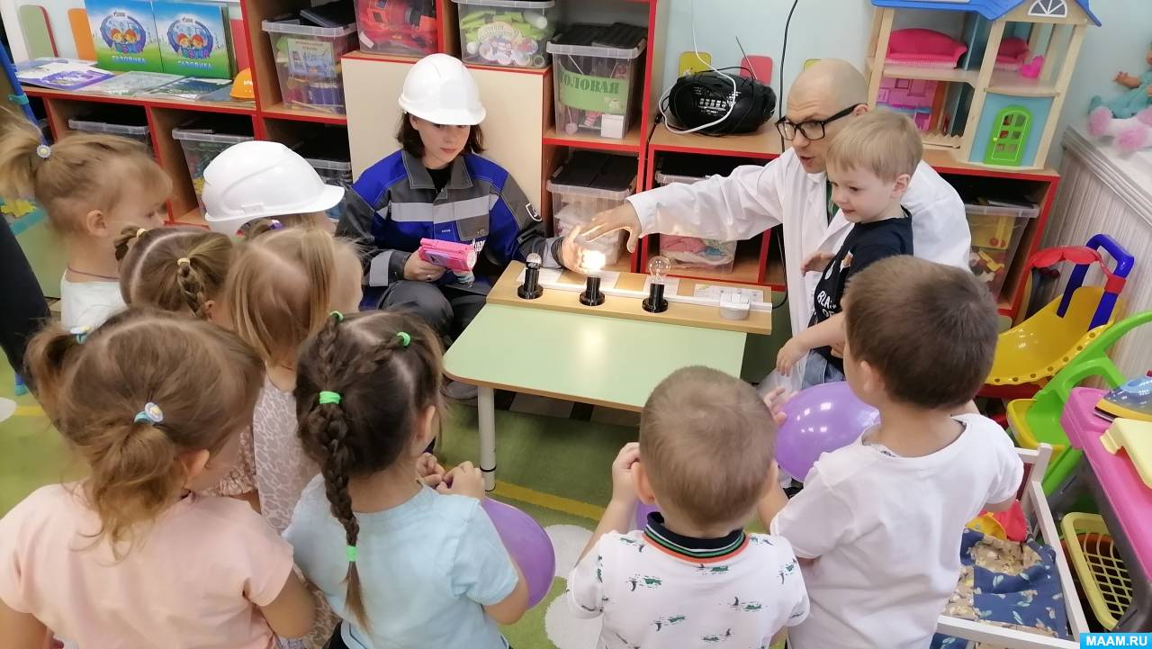 Смотреть фотографию №6 Фото №6 К детям пришел господин Лампочкин со своими помощниками Варей Евой и Верой