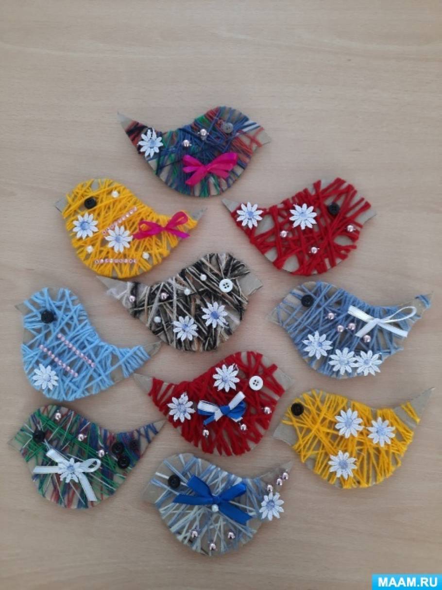 Оригами птицы из бумаги