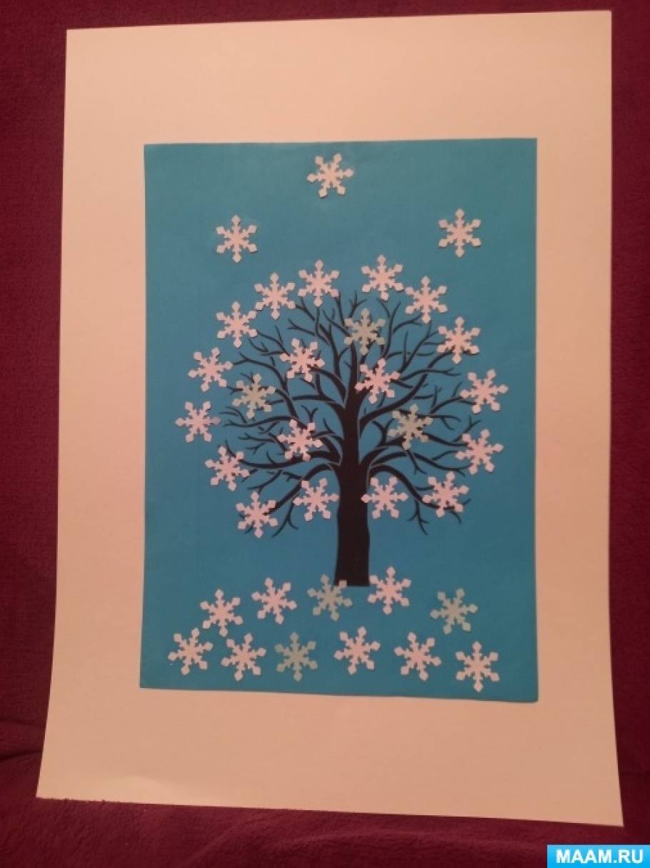 Мастер-класс «Изготовление композиции из бумаги «Снежное дерево» ко Дню снежинки на МAAM