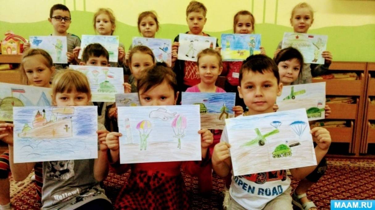Фотоотчет о занятии по рисованию «Наша Армия сильна» Фото Фотоотчет о занятии по рисованию «Наша Армия сильна»