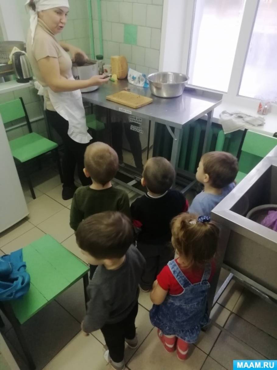 Экскурсия на кухню детского сада в первой младшей группе (6 фото).  Воспитателям детских садов, школьным учителям и педагогам - Маам.ру