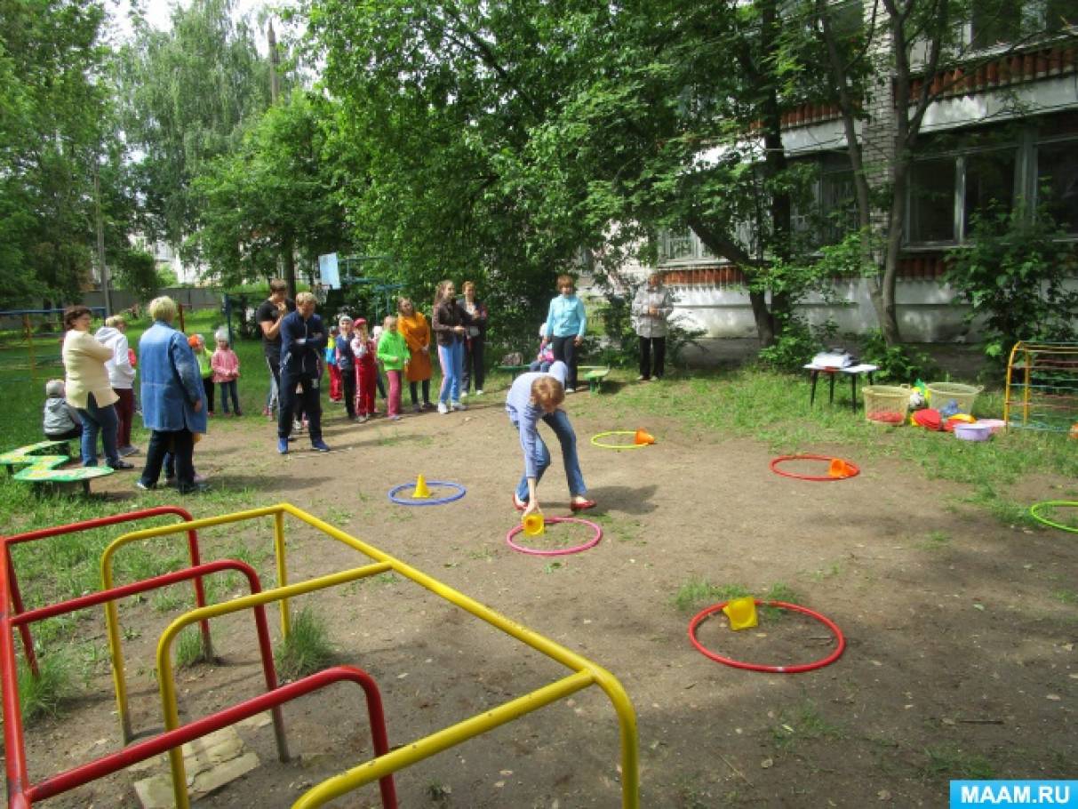 Эстафеты для детей на улице