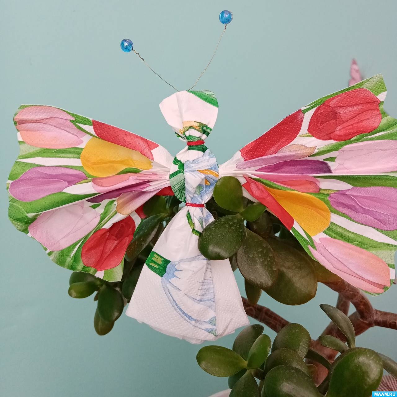 Мастер-класс по изготовлению бабочки из бумажных салфеток для детей 6–7 лет