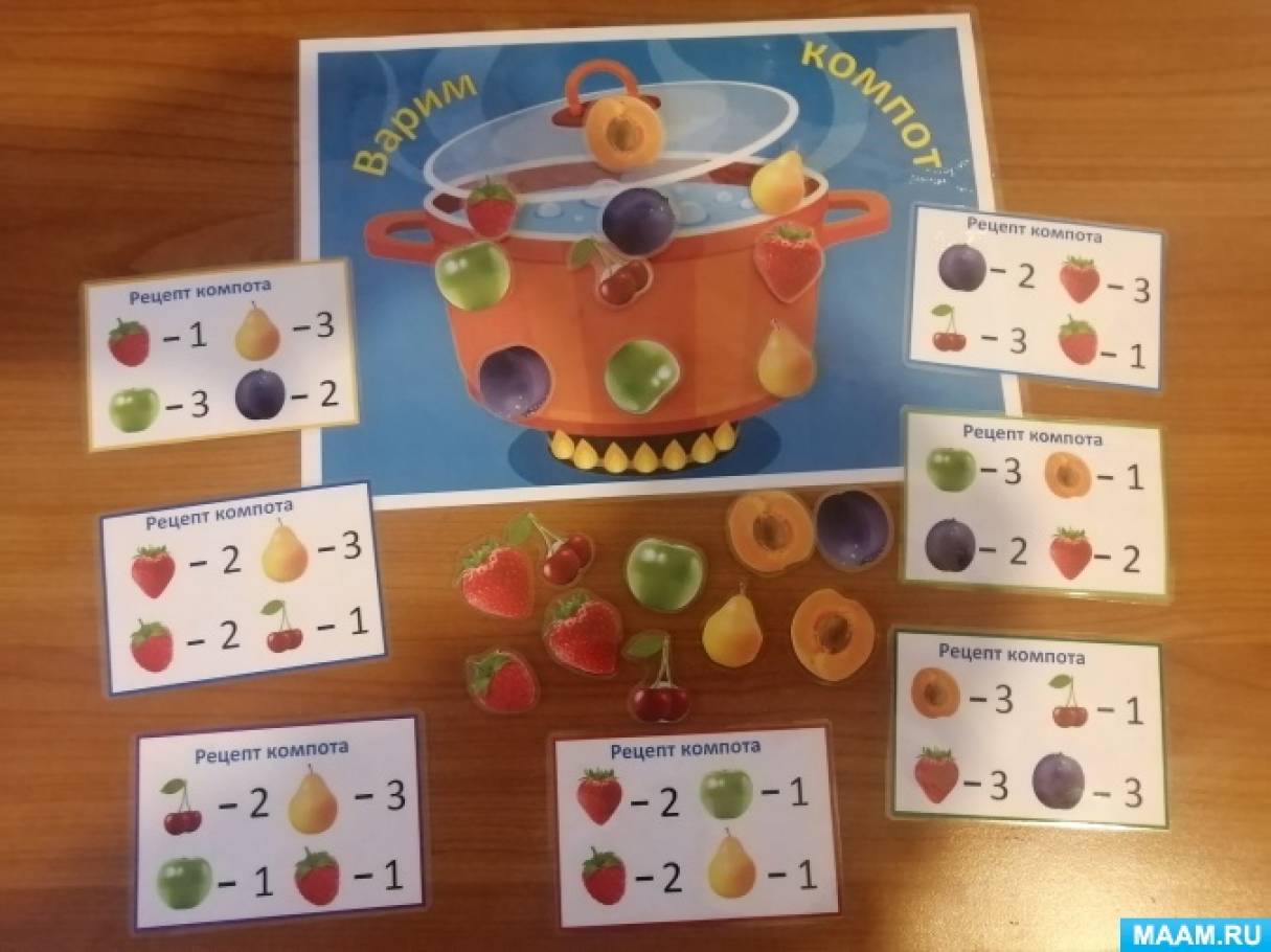 Дидактическая игра для детей 2–6 лет «Варим суп и компот»
