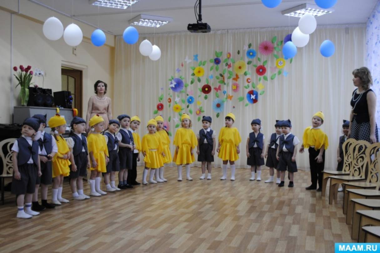 Фоторепортаж с весеннего праздника «Цыплята и котята» во второй младшей группе Фото Фоторепортаж с весеннего праздника «Цыплята и котята» во второй младшей группе
