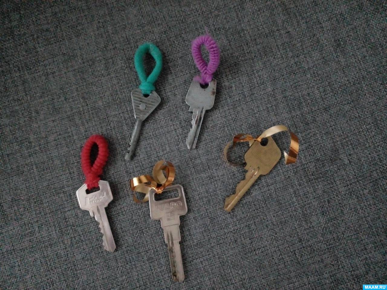 Мастер-класс «Изготовление музыкальных инструментов «Ключики» для ...