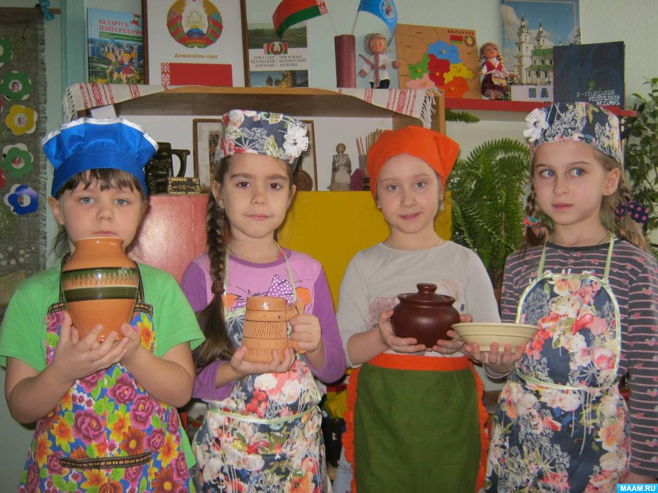 Конспект интегрированного занятия в старшей группе на белорусском языке «Поможем кукле Василинке накрыть стол для чаепития»