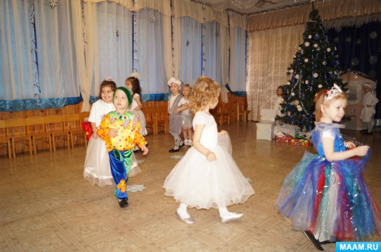 Новогодний сценарий для старшей группы детского