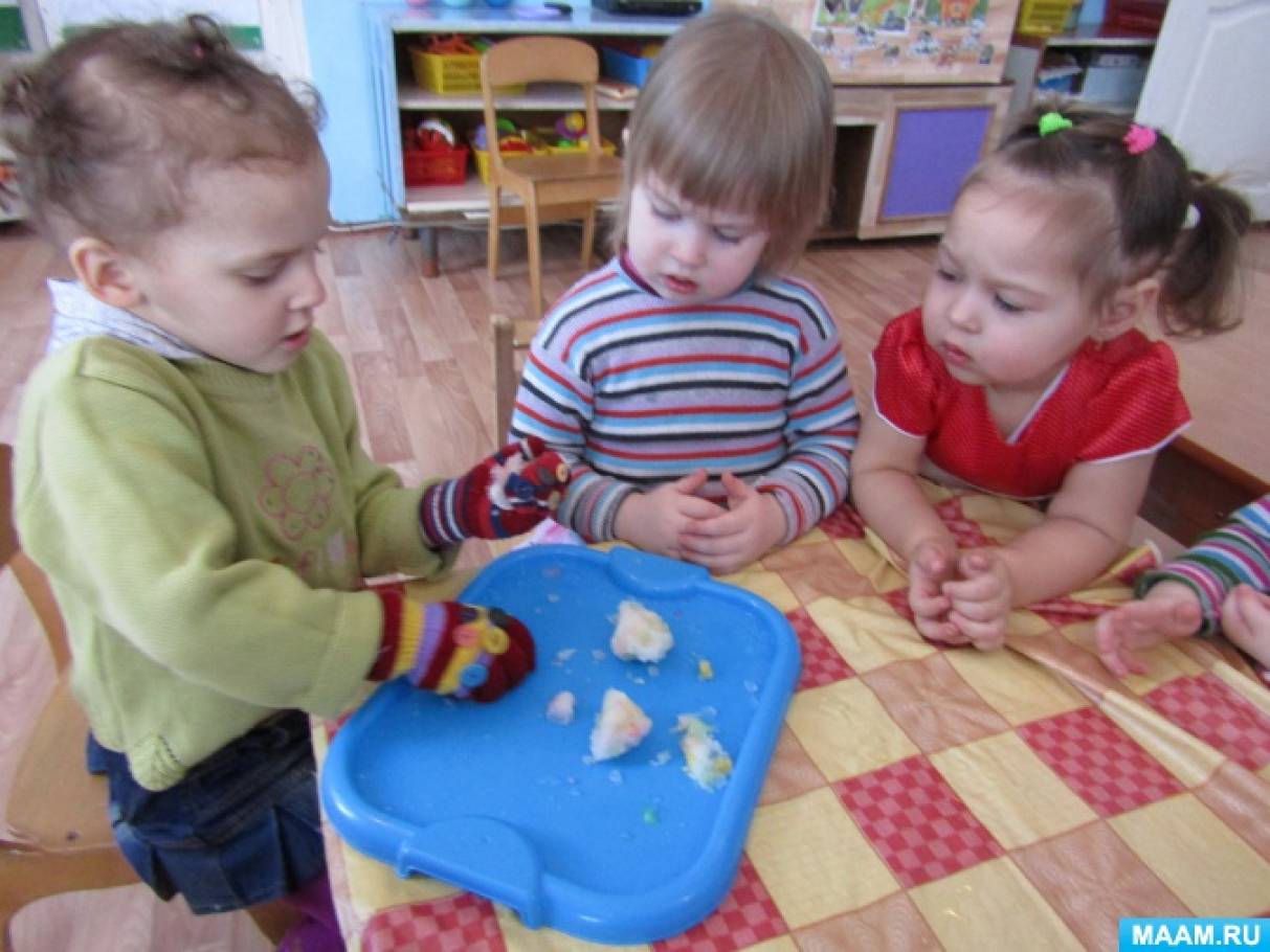 Опыты со снегом в младшей группе