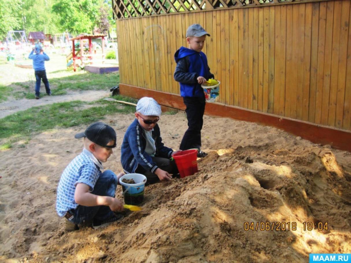 Фотоотчет о трудовой деятельности на прогулке в летний оздоровительный период