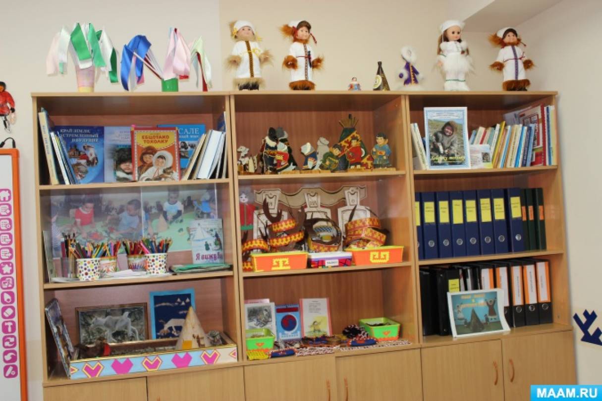 Оформление кабинета родного языка детского сада «Солнышко»