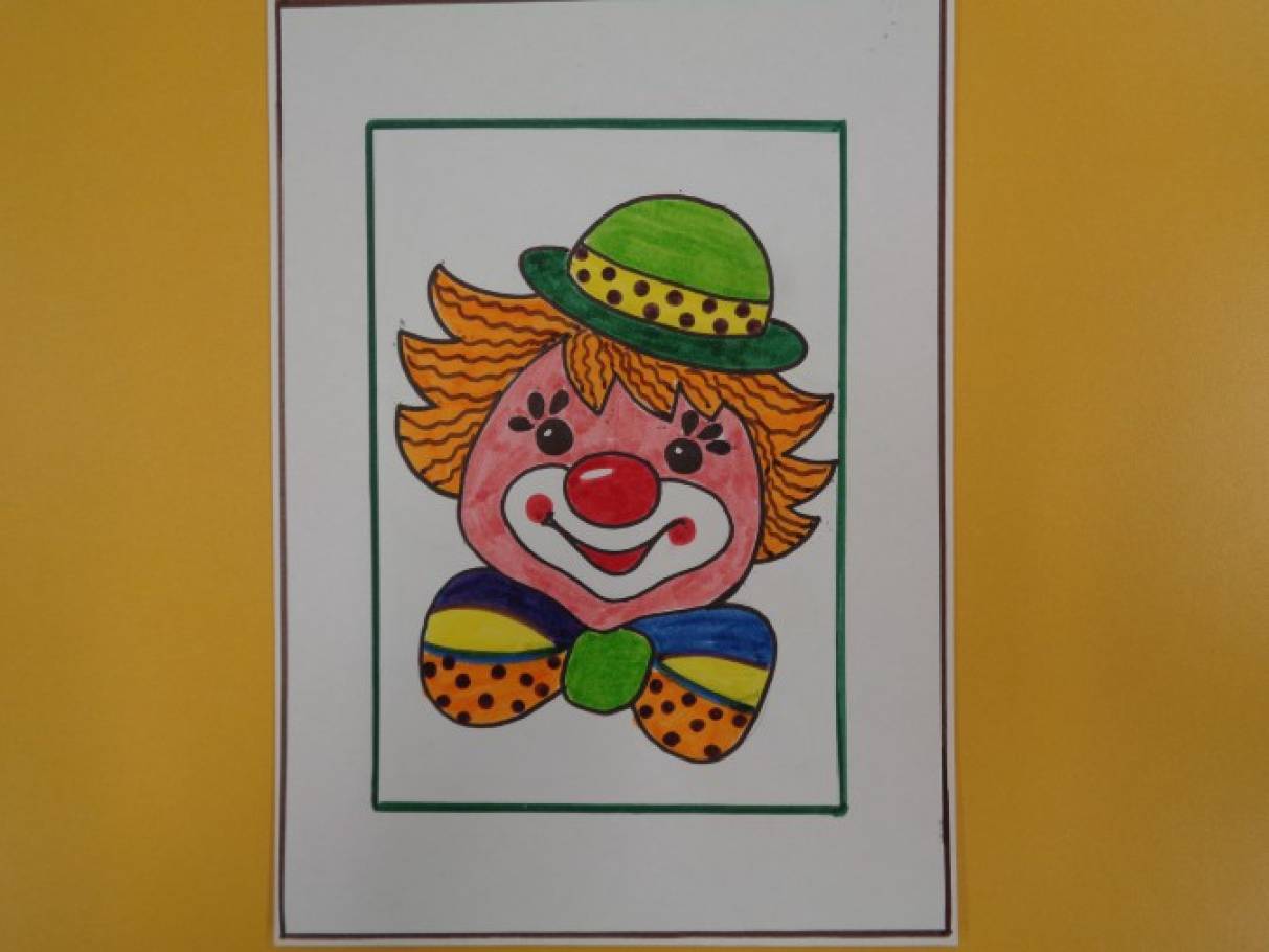 Как нарисовать клоуна ребенку 5 лет