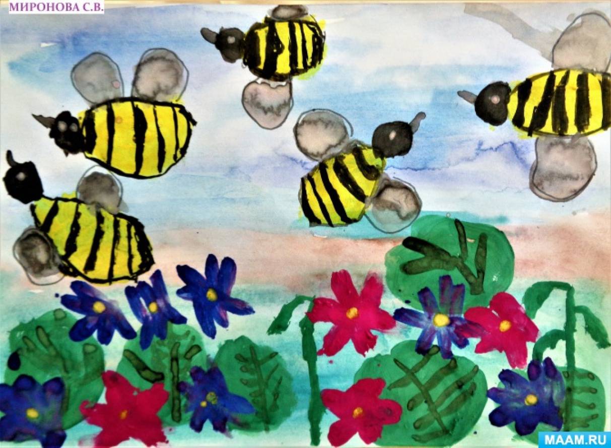 Рисование на тему насекомые в старшей группе. Рисование пчела в подготовительной группе. Рисование насекомых в детском саду. Рисование пчелки в средней группе. Пчелки рисование в подготовительной группе.
