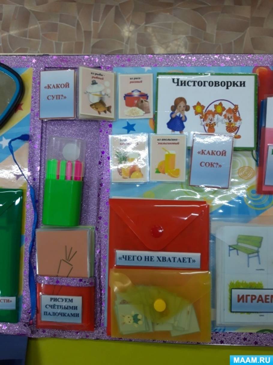 Лэпбук по речевому развитию «Речевая игралочка» (6 фото). Воспитателям ...