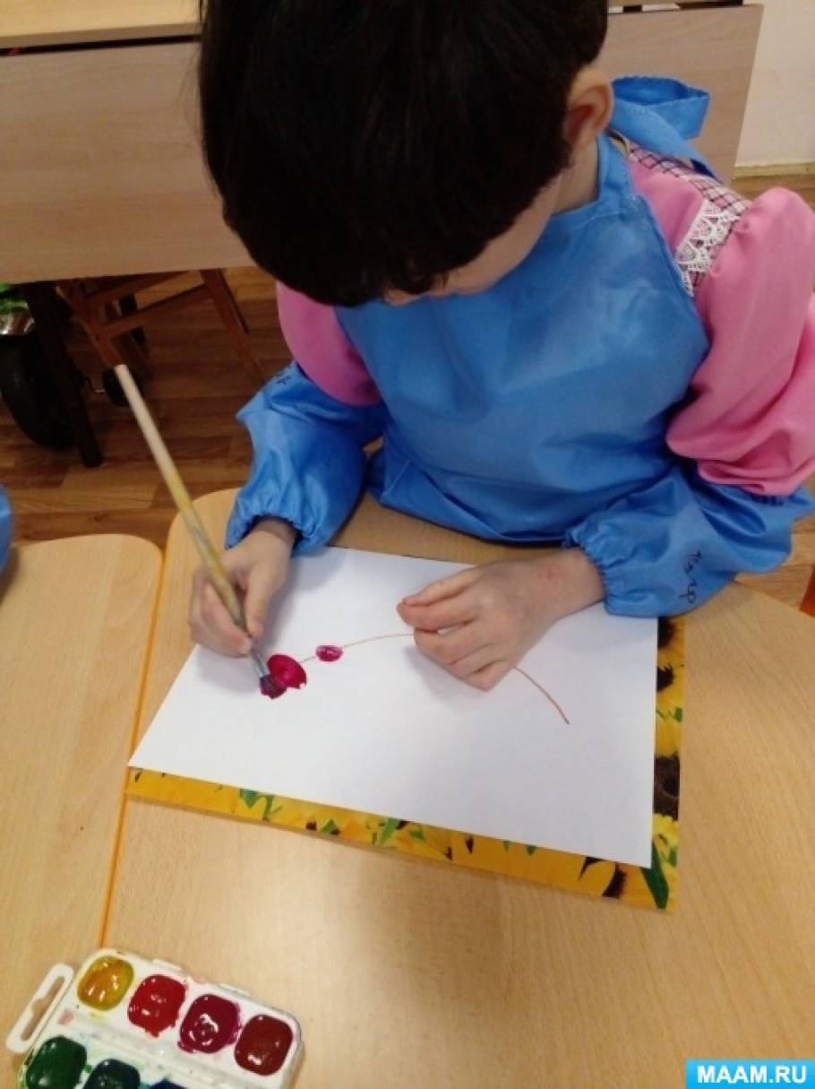 Конспект занятия по рисованию для детей с умственной отсталостью «Красивые бусы»