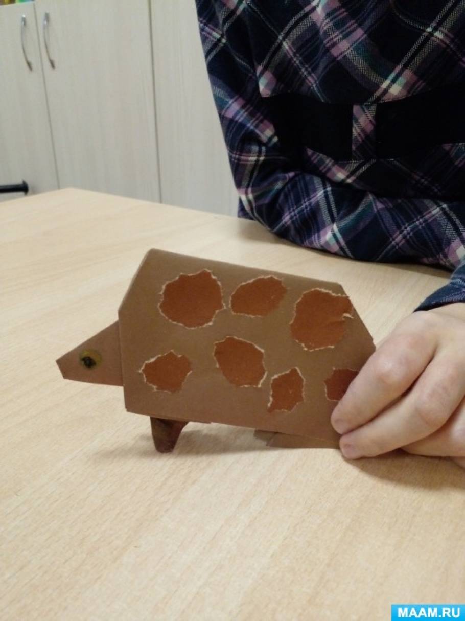 Детский мастер-класс по конструированию из бумаги «Черепашка Мила». Оригами