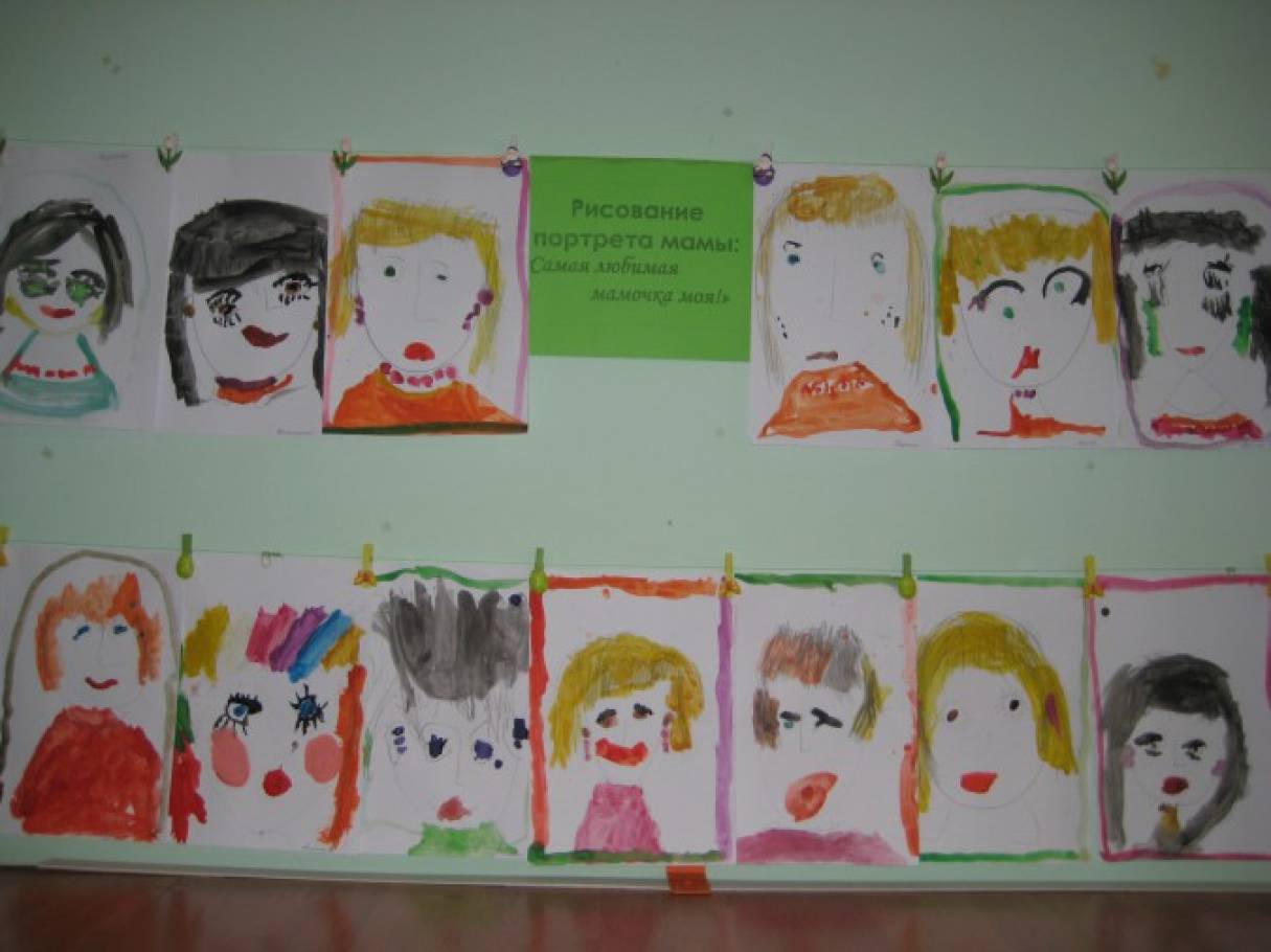 Моя семья детский сад младшая группа. Портрет мамы средняя группа. Рисование мама средняя группа. Портрет мамы младшая группа. Наше рисование в ДОУ.