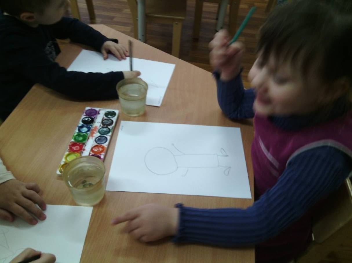 Как нарисовать гнома ребенку 4 года