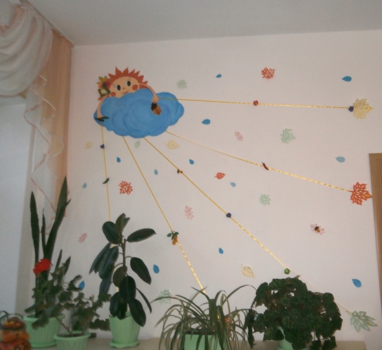 Оформление стены в уголке природы в детском саду