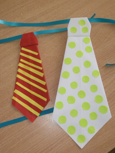 Как сделать галстук из бумаги