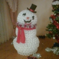 Новогодняя поделка «Снеговик»