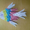 Коллективная работа в технике модульного оригами «Рыбки»
