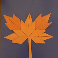 Мастер-класс «Кленовый листочек» из бумаги в технике оригами для детей старшего дошкольного возраста