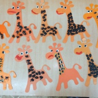 Мастер-класс по аппликации из природного материала (скорлупки) «Жираф» для детей 3–4 лет