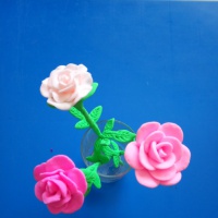 Мастер-класс «Изготовление цветов из воздушного пластилина»