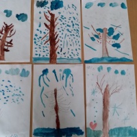 Конспект НОД по рисованию в подготовительной группе «Зимнее дерево»