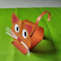 Мастер-класс по изготовлению поделки из бумаги «Рыжий кот»